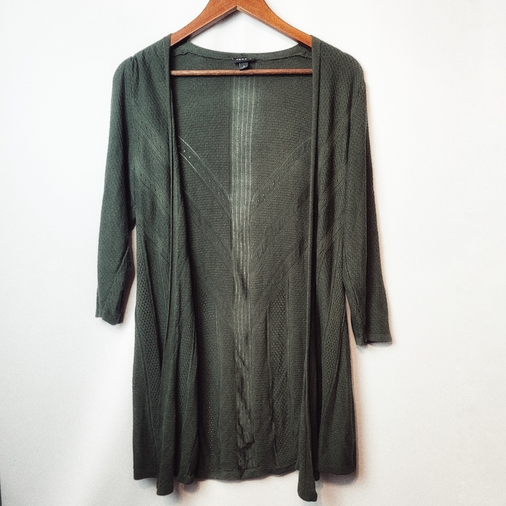 Torrid forest green cardigan